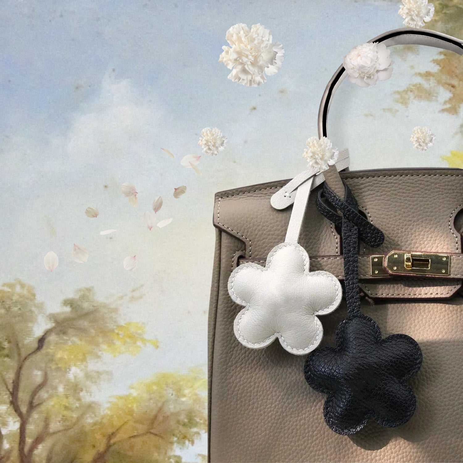 Charms en cuir, fait main, parfaits comme bijou de sac ou breloque pour sublimer vos accessoires.