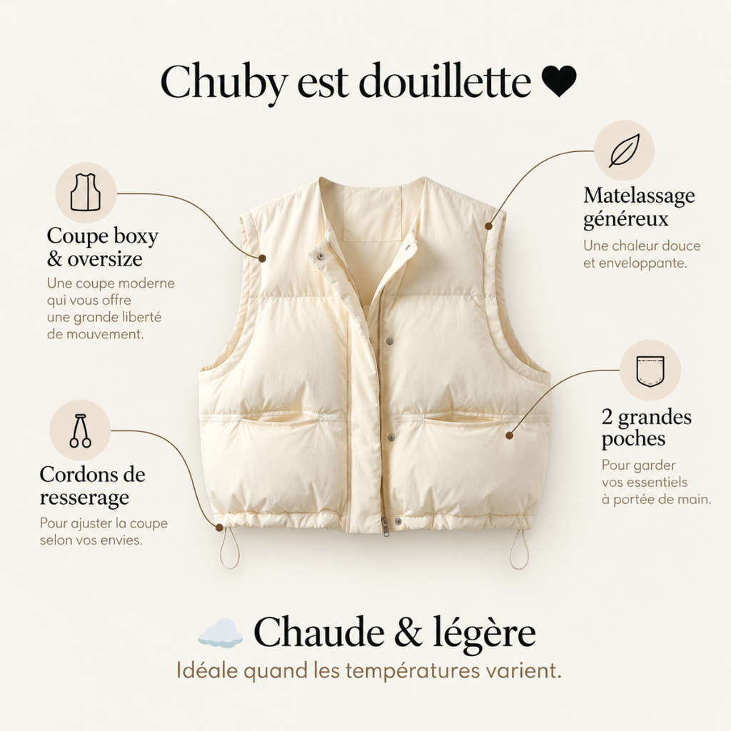 Chuby - La doudoune réconfortante