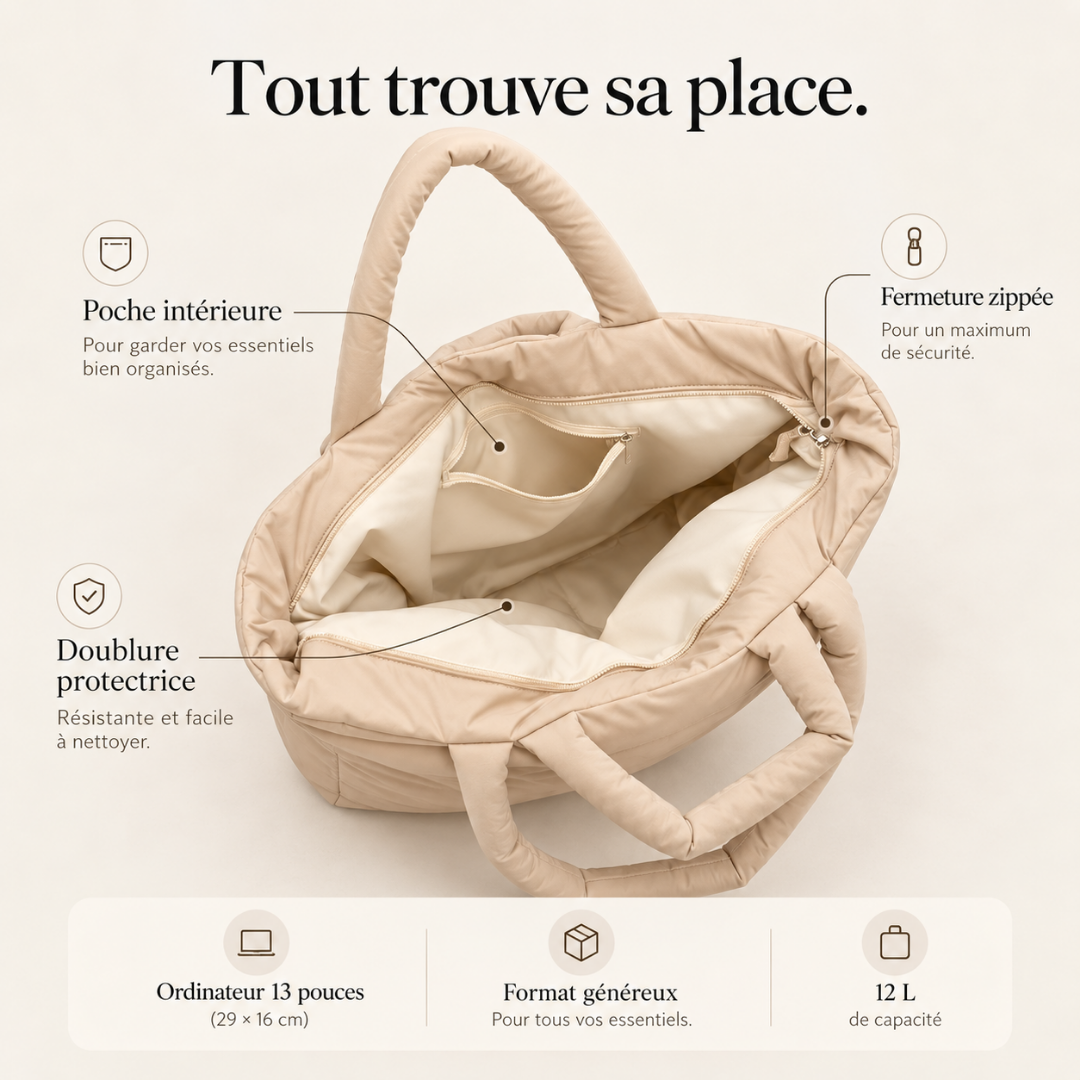 Doudoune Bag - Le sac costaud & moelleux